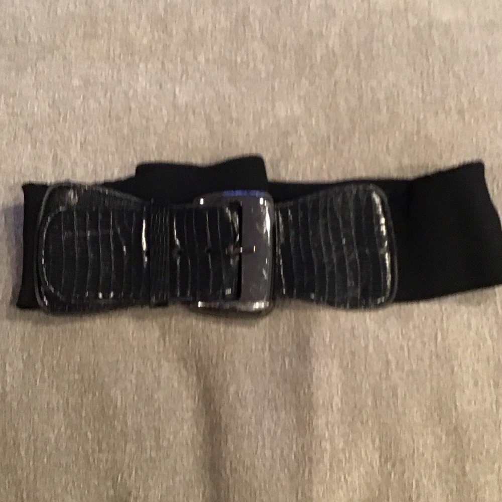 Black Belt with Silver Buckle
